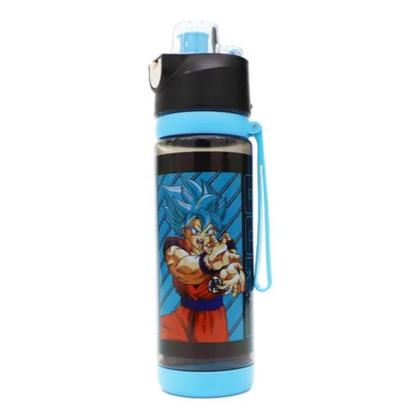 Imagem de Garrafa Com Trava Goku e Frieza 600ml Plástico Oficial Toei - Clube Comix