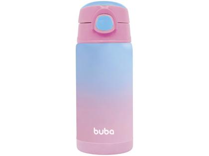 Imagem de Garrafa Copo Infantil Térmico Parede Dupla com Canudo Buba 400ml
