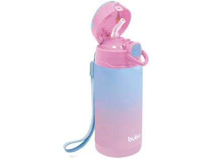 Imagem de Garrafa Copo Infantil Térmico Parede Dupla com Canudo Buba 400ml