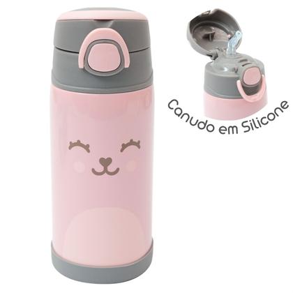 Imagem de Garrafa Copo Termico Parede Dupla 400 ml Conserva Quente Gelado