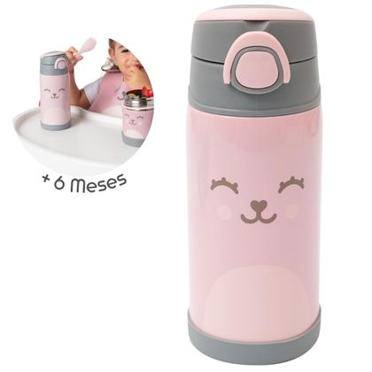 Imagem de Garrafa Copo Termico Parede Dupla 400 ml Conserva Quente Gelado