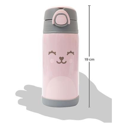 Imagem de Garrafa Copo Termico Parede Dupla 400 ml Conserva Quente Gelado