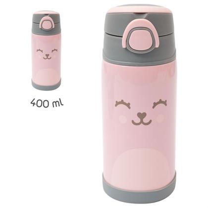 Imagem de Garrafa Copo Termico Parede Dupla 400 ml Conserva Quente Gelado