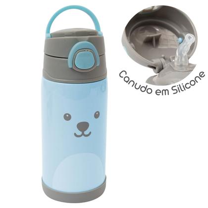 Imagem de Garrafa Copo Termico Parede Dupla 400 ml Conserva Quente Gelado