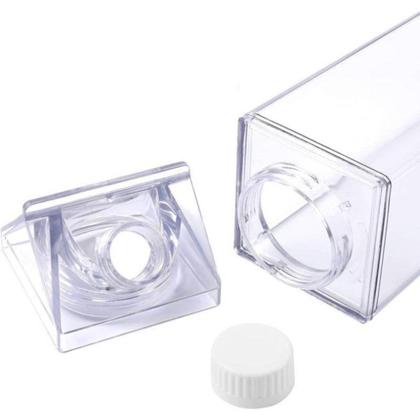 Imagem de Garrafa De Acrílico Para Sucos Leite Água 500ml Transparente