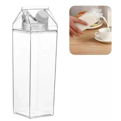 Imagem de Garrafa De Acrílico Para Sucos Leite Água 500ml Transparente