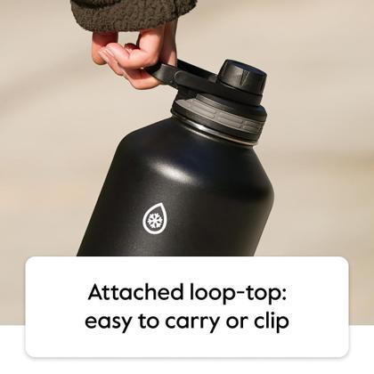 Imagem de Garrafa de água com isolamento térmico de 1,2 L com tampa de bico, pacote com 2 unidades