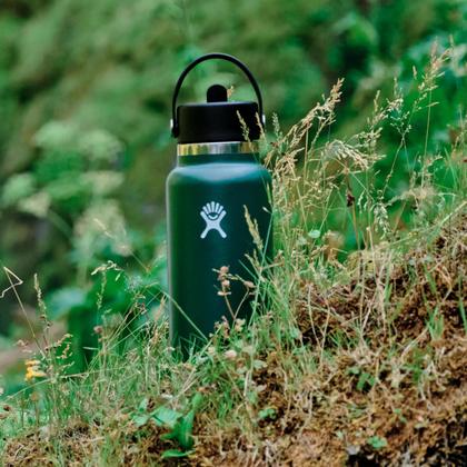 Imagem de Garrafa de água Hydro Flask 700 ml Wide Mouth Flex Straw Cap