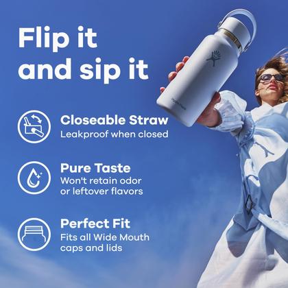 Imagem de Garrafa de água Hydro Flask Isolada em Aço Inoxidável 950mL