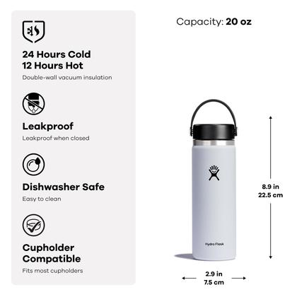 Imagem de Garrafa de água Hydro Flask Wide Flex Cap Cascade 600mL
