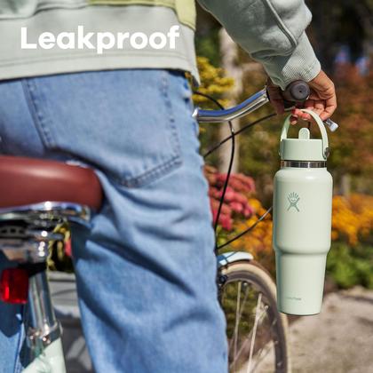 Imagem de Garrafa de água Hydro Flask Wide Flex Straw 950ml Botanical Bliss