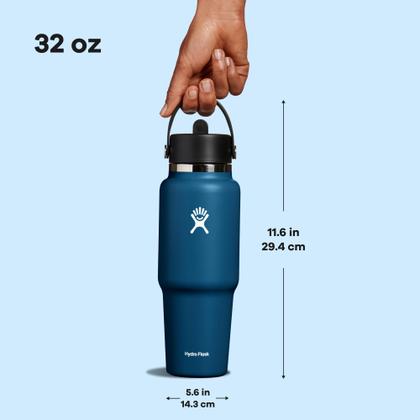 Imagem de Garrafa de água Hydro Flask Wide Flex Straw 950mL Indigo