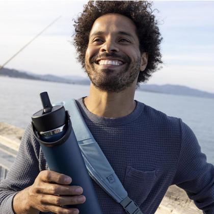 Imagem de Garrafa de água Hydro Flask Wide Flex Straw Cap 700mL