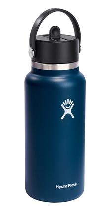 Imagem de Garrafa de água Hydro Flask Wide Flex Straw Cap 946mL Indigo