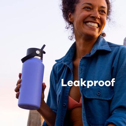 Imagem de Garrafa de água Hydro Flask Wide Flex Straw Cap 946mL Indigo