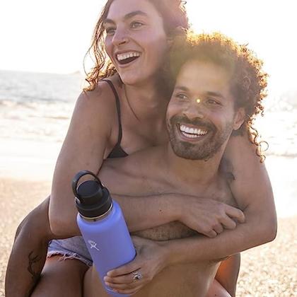 Imagem de Garrafa de água Hydro Flask Wide Mouth 1,2 L com tampa de chuva Cascade