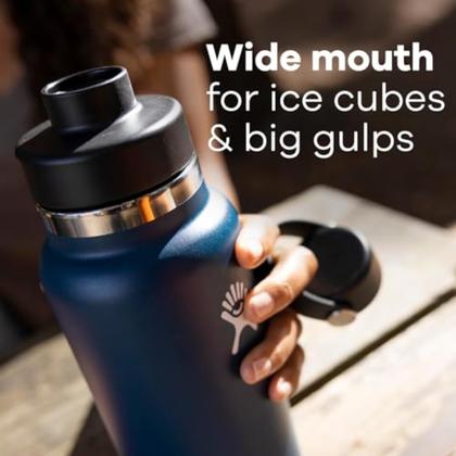 Imagem de Garrafa de água Hydro Flask Wide Mouth 1,2 L com tampa de chuva Cascade