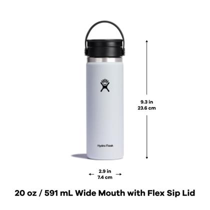 Imagem de Garrafa de água Hydro Flask Wide Mouth 600 mL com tampa Flex Sip