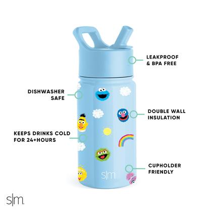 Garrafa de Água Infantil Simple Modern Sesame Street 400ml Imagem de Garrafa de Água Infantil Simple Modern Sesame Street 400ml
