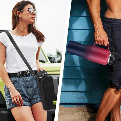 Imagem de Garrafa de água isolada DIGJUPER 950ml Copo com canudo e tampa