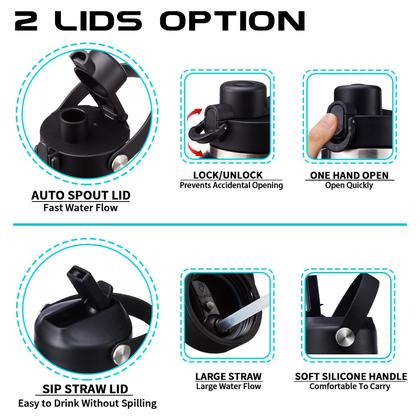 Imagem de Garrafa de água isolada DIGJUPER 950ml Copo com canudo e tampa