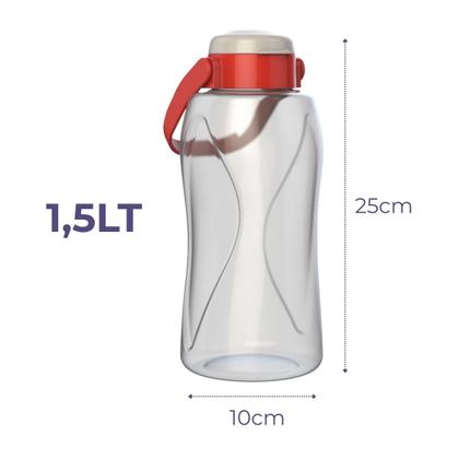 Imagem de Garrafa De Água Max 1,5lt Com Alça Suporte Celular Grande
