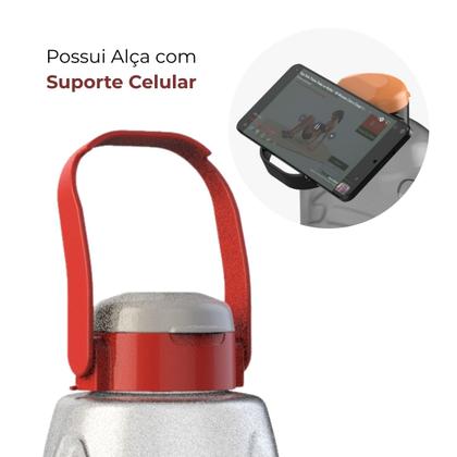 Imagem de Garrafa De Água Max 1,5lt Com Alça Suporte Celular Grande