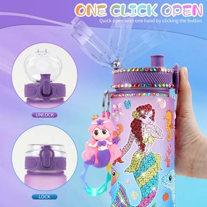 Imagem de Garrafa de água PERRYHOME Decore Your Own Mermaid Girls 4-10y