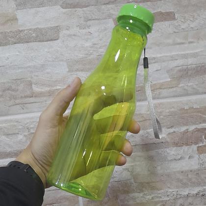 Imagem de Garrafa de Água Retrô com Tampa de Rosca 600ml Transparente