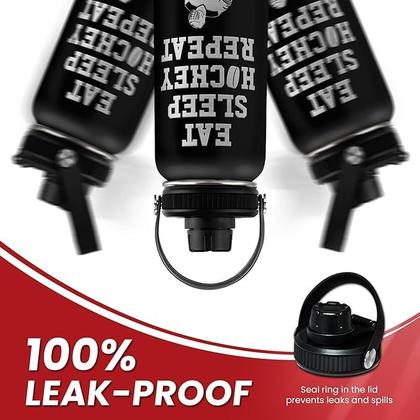 Imagem de Garrafa de água SANDJEST Ice Hockey Ice Hockey Isolada Inox 946mL