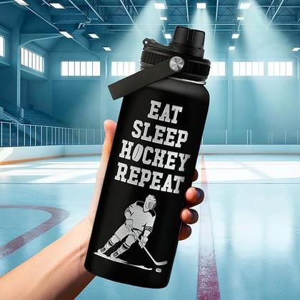 Imagem de Garrafa de água SANDJEST Ice Hockey Ice Hockey Isolada Inox 946mL