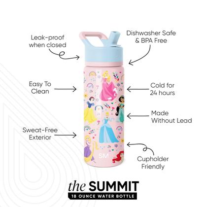 Imagem de Garrafa de água Simple Modern Kids Summit Disney Princess 500ml