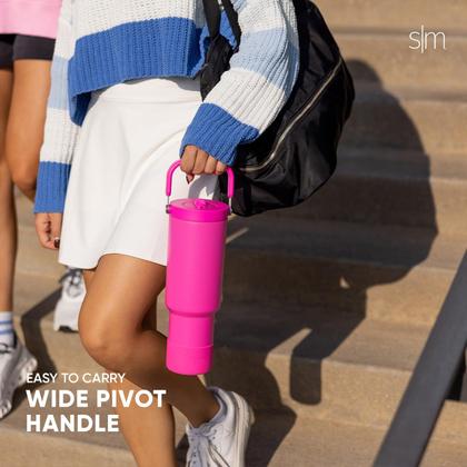 Imagem de Garrafa de Água Simple Modern Trek Pivot 1,2L - Com Alça Verde