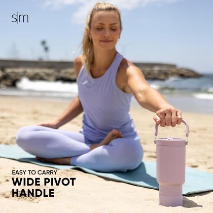 Imagem de Garrafa de água Simple Modern Trek Pivot 900 ml com alça