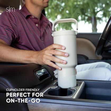 Imagem de Garrafa de água Simple Modern Trek Pivot 900 ml com alça