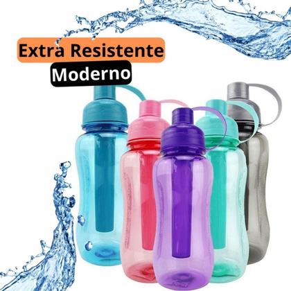 Imagem de Garrafa De Água Squeeze Infantil Crianças Tubo De Gelo 600Ml