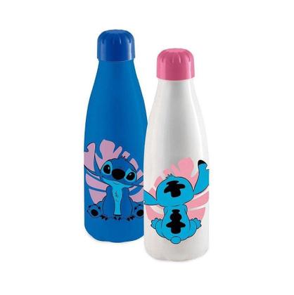 Garrafa de Água Squeeze Plástico PET Paris Stitch 600ML Kawaii Personagem Fofo - Plasduran Imagem de Garrafa de Água Squeeze Plástico PET Paris Stitch 600ML Kawaii Personagem Fofo - Plasduran