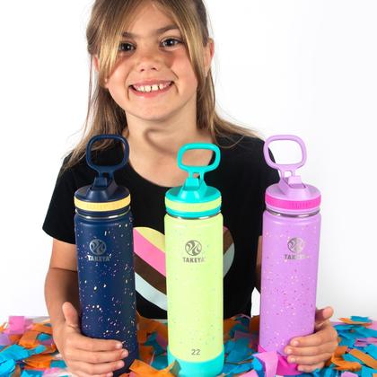 Imagem de Garrafa de Água Takeya Actives 650ml com Tampa de Palha - Cool Ray