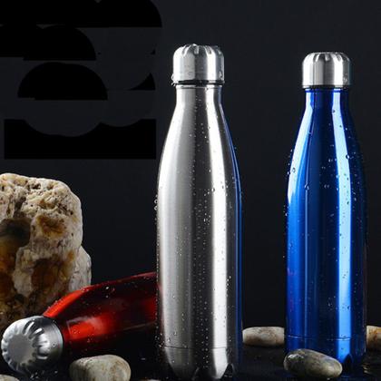 Imagem de Garrafa de Água Térmica Squeeze Academia Aço Inox Parede Dupla 1 LITRO A Vácuo Vedação Silicone