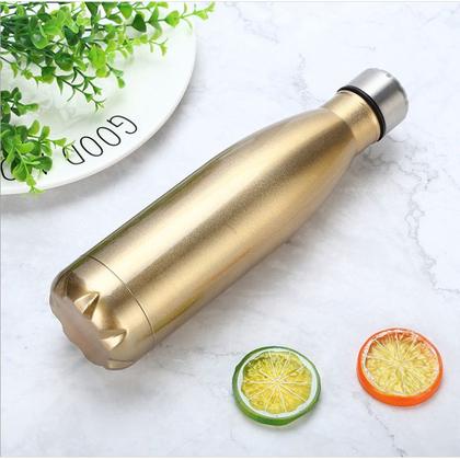 Imagem de Garrafa de Água Térmica Squeeze Academia Aço Inox Parede Dupla 1 LITRO A Vácuo Vedação Silicone