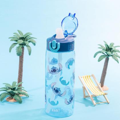 Imagem de Garrafa de água Zak Designs Disney Sage 750 ml com ponto de palha