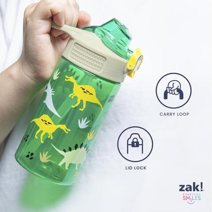 Imagem de Garrafa de água Zak Designs Disney Sage 750 ml com ponto de palha