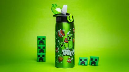 Imagem de Garrafa de água Zak Designs Minecraft 560ml em aço inoxidável
