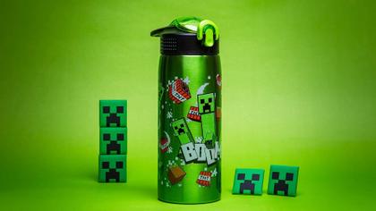 Imagem de Garrafa de água Zak Designs Minecraft 560ml em aço inoxidável