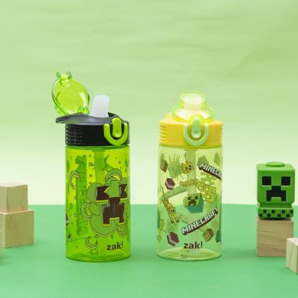 Imagem de Garrafa de água Zak Designs Minecraft Sage Kids 480 ml, pacote com 2