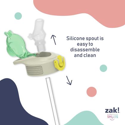 Imagem de Garrafa de água Zak Designs Sanrio Sage Kids 400 ml de aço inoxidável