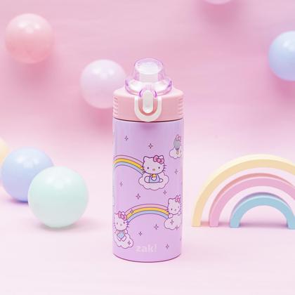 Imagem de Garrafa de água Zak Designs Sanrio Sage Kids 400 ml de aço inoxidável