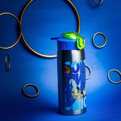 Imagem de Garrafa de água Zak Designs Sonic the Hedgehog 560ml em aço inoxidável
