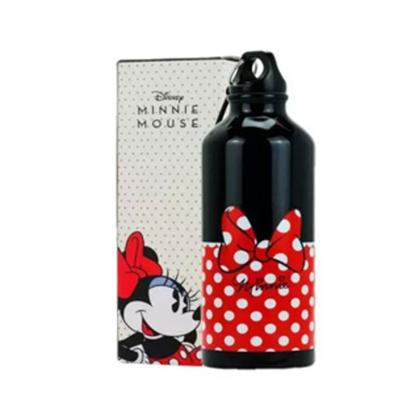 Imagem de Garrafa De Aluminio Minnie Mouse Disney PRETA 500ml Com Prendedor mosquetão - Taimes