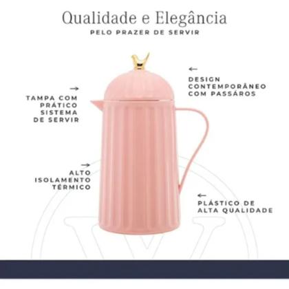 Imagem de Garrafa de Café e Chá Térmica Plástica Bird 600ml Servir Wolff Premium